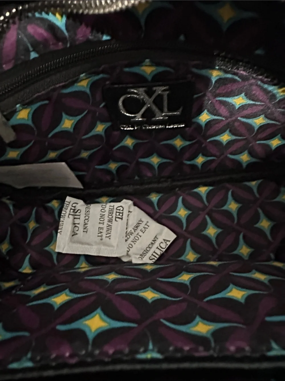 Christian Lacroix Black Leather Crossbody Card & Key Holder